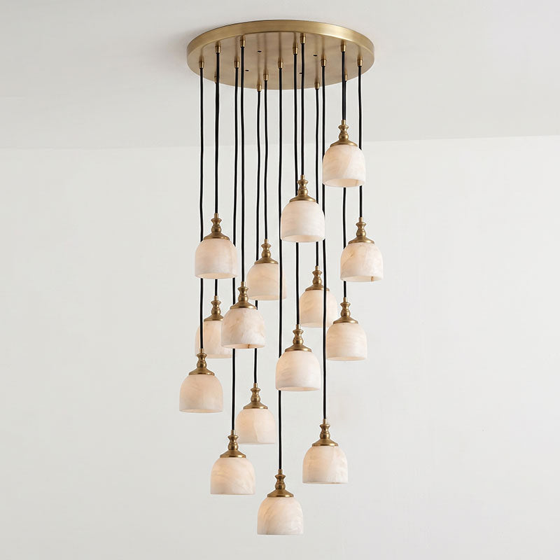 Chart Alabaster Cluster Chandelier