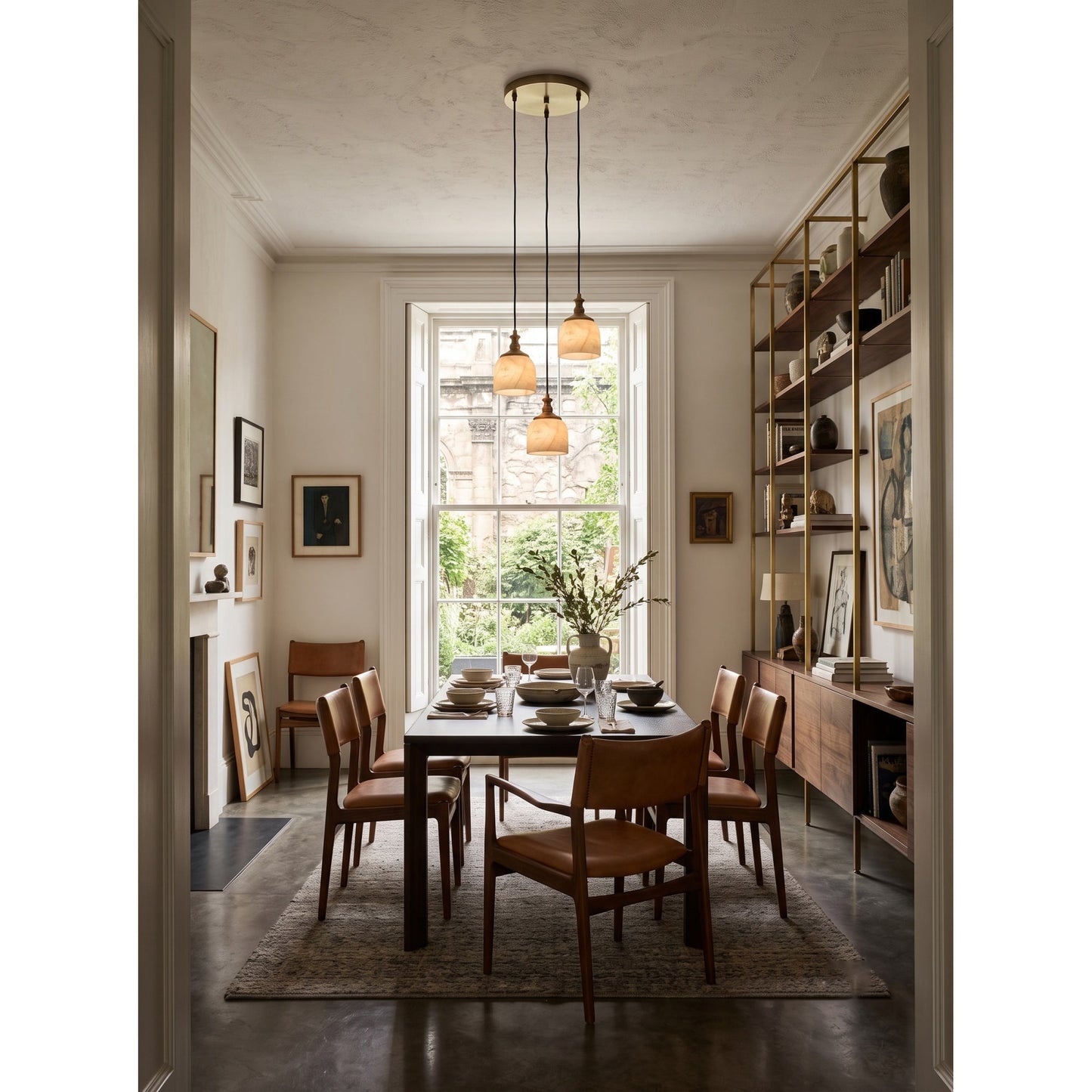 Chart Alabaster Cluster Chandelier