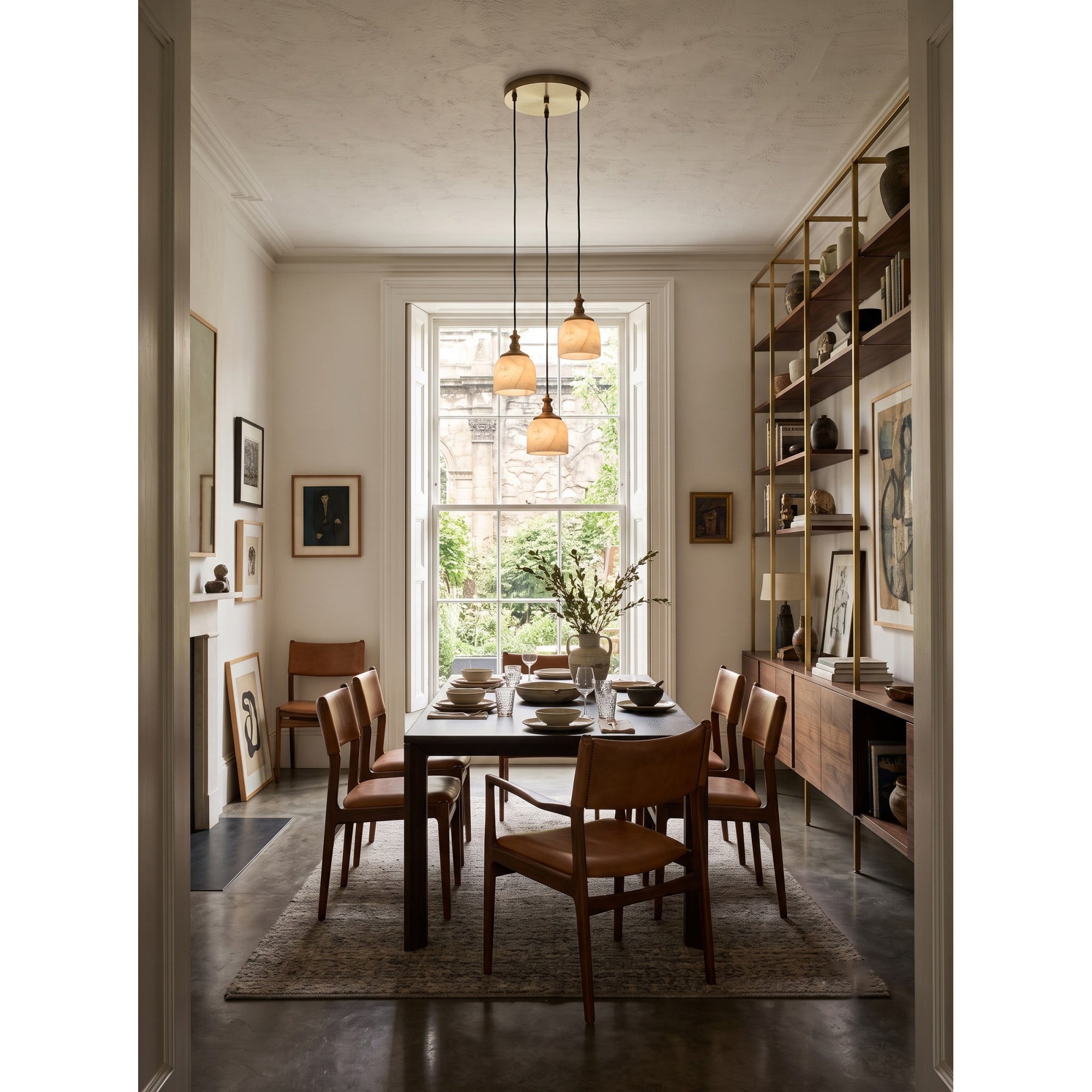 Chart Alabaster Cluster Chandelier