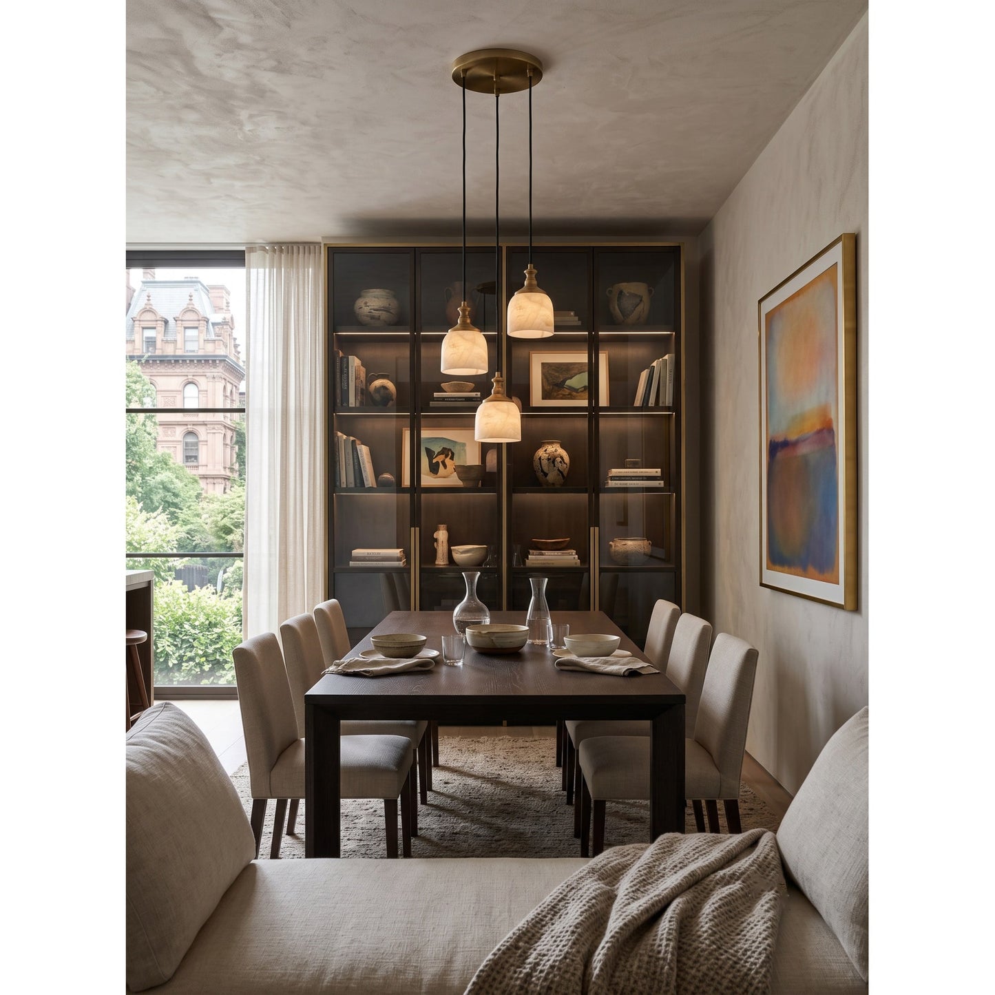 Chart Alabaster Cluster Chandelier