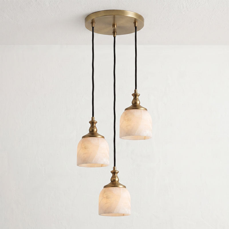 Chart Alabaster Cluster Chandelier