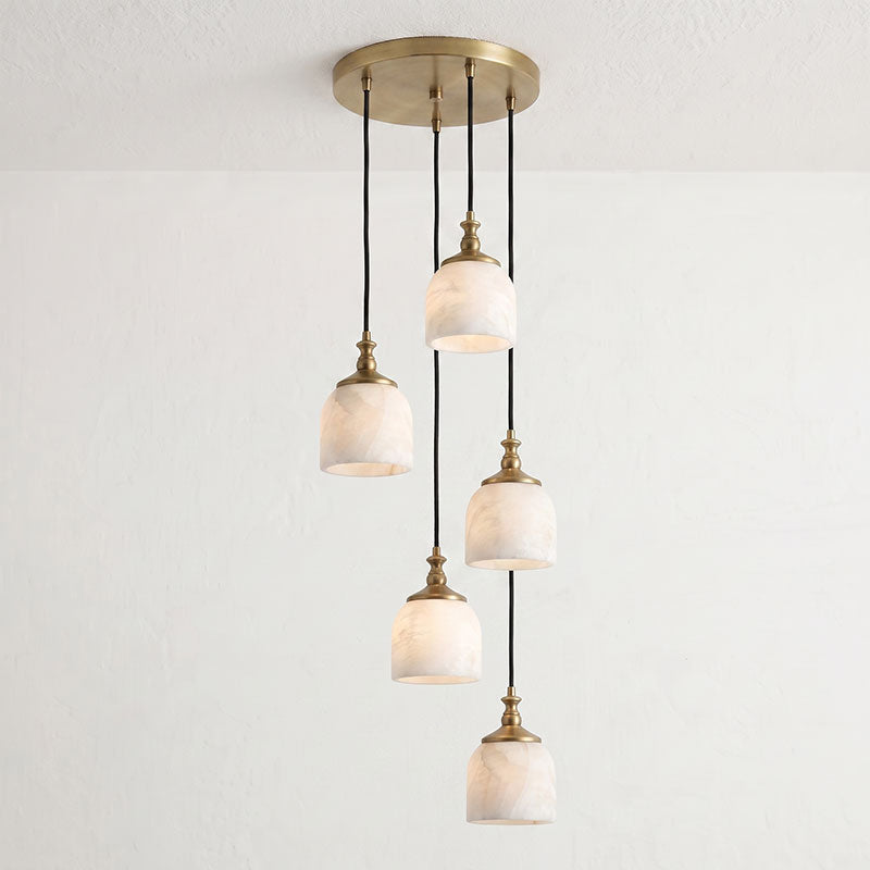Chart Alabaster Cluster Chandelier