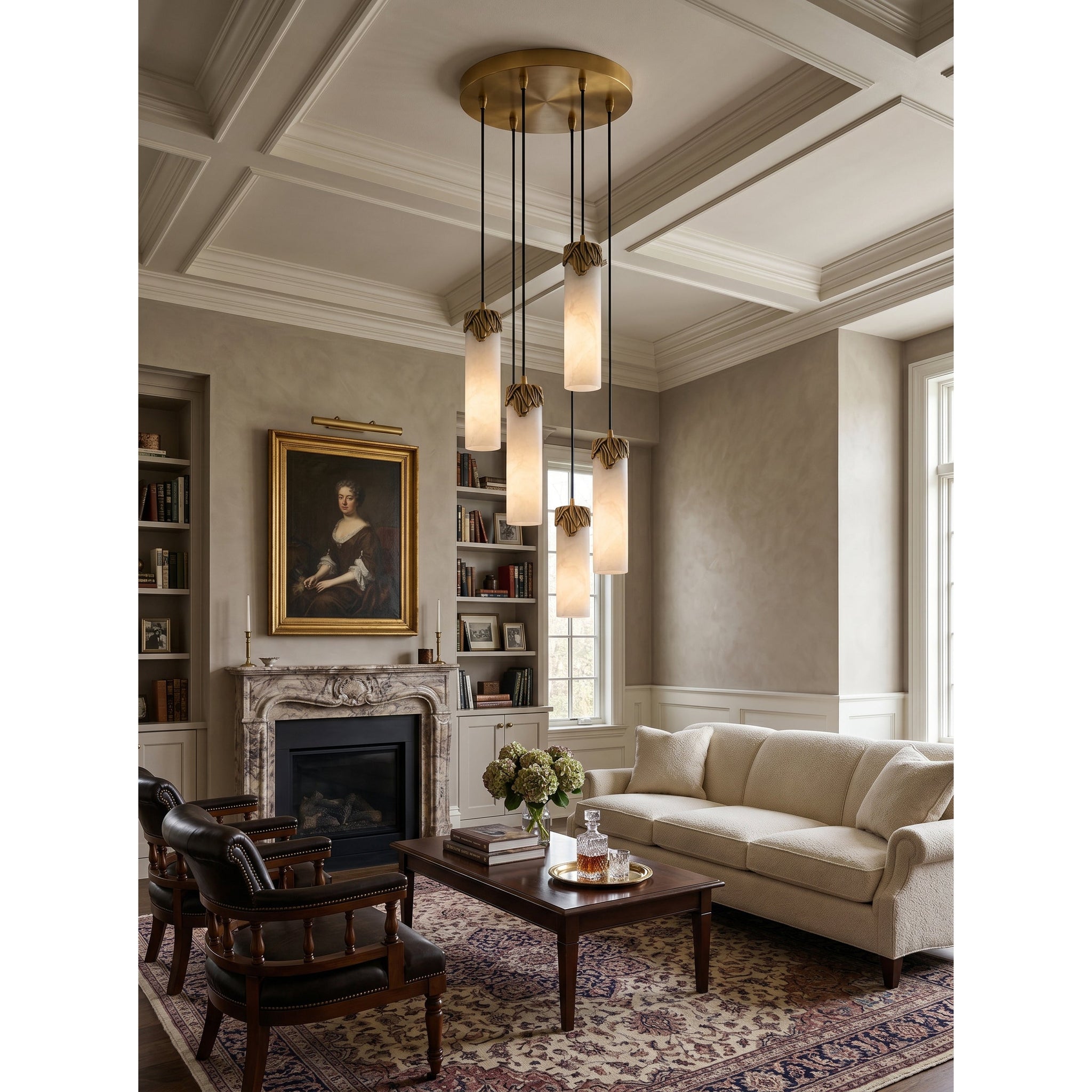 Dansani Lyra Alabaster Chandelier