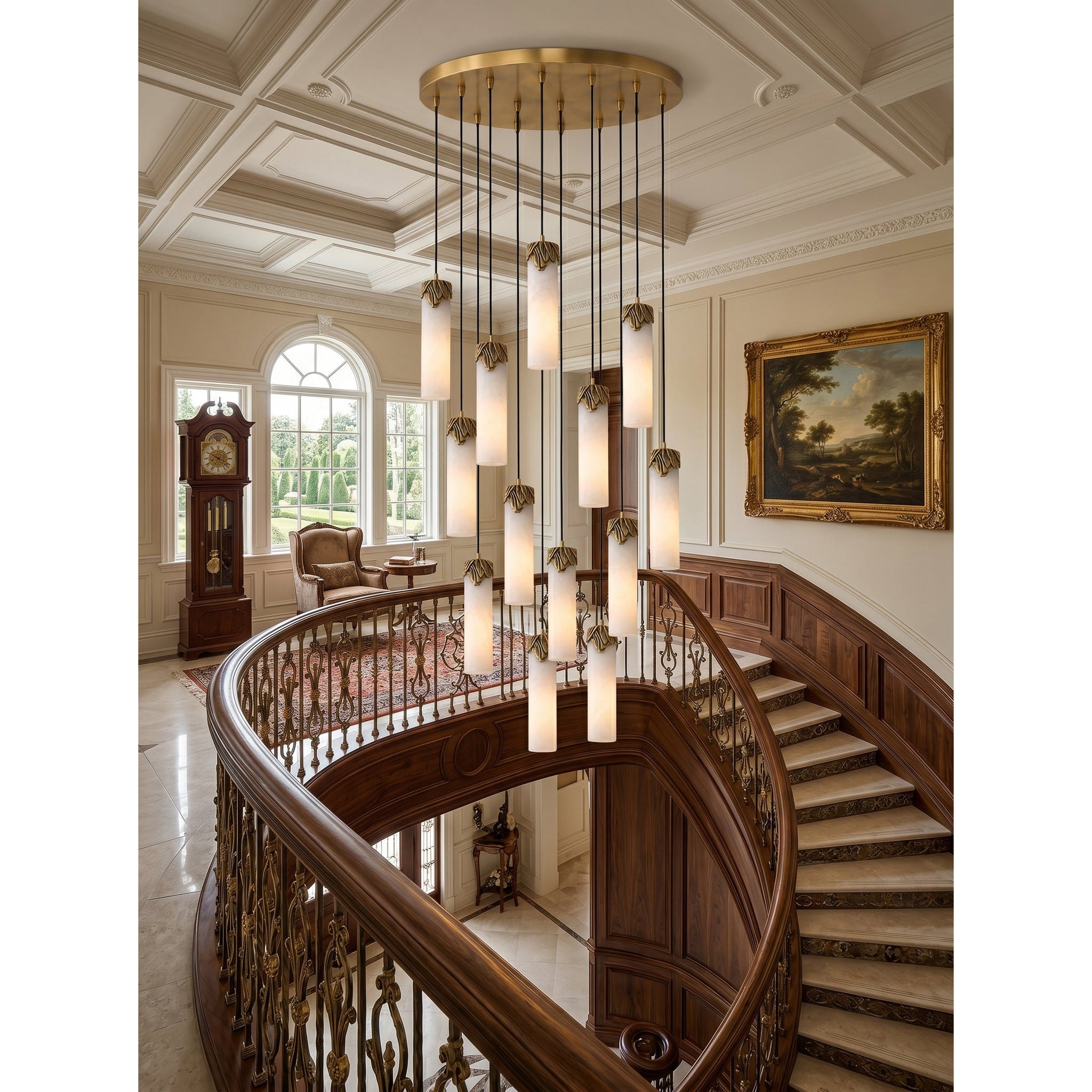 Dansani Lyra Alabaster Chandelier