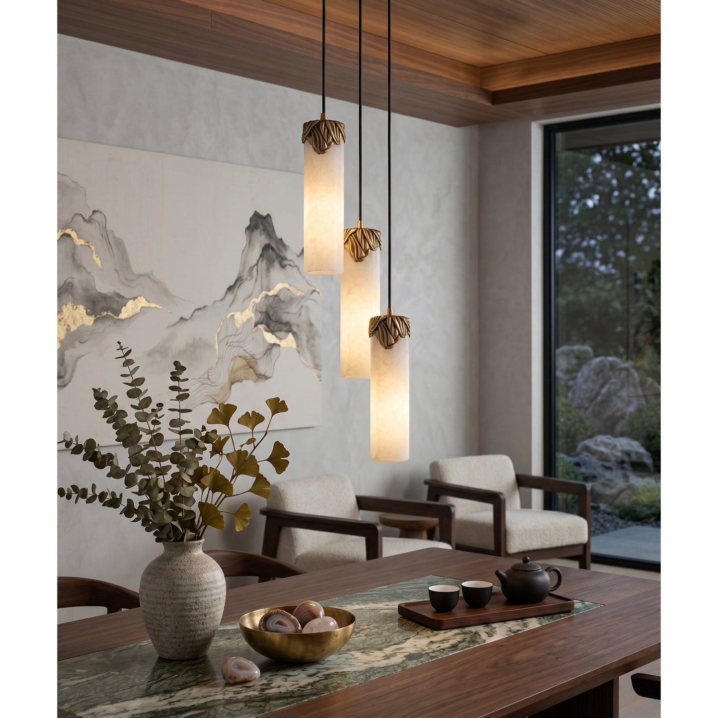 Dansani Lyra Alabaster Chandelier