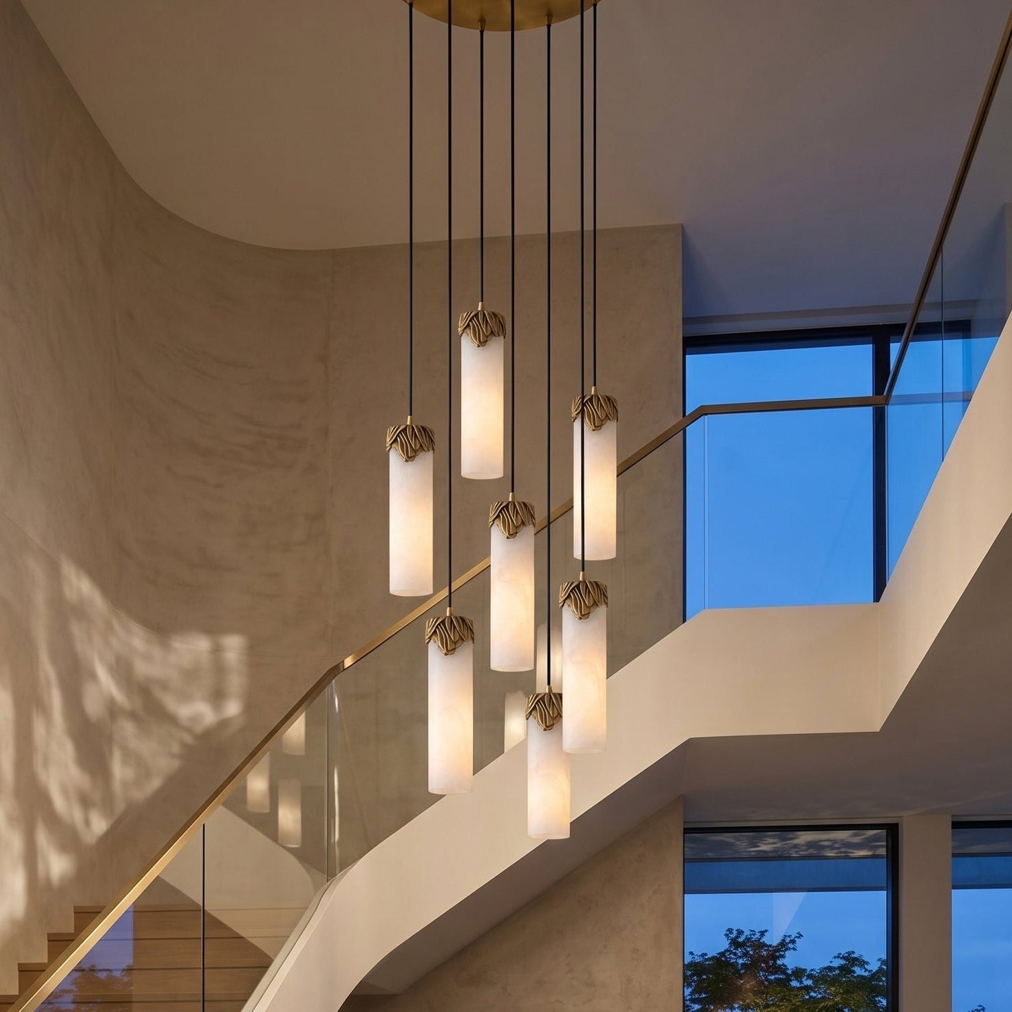 Dansani Lyra Alabaster Chandelier