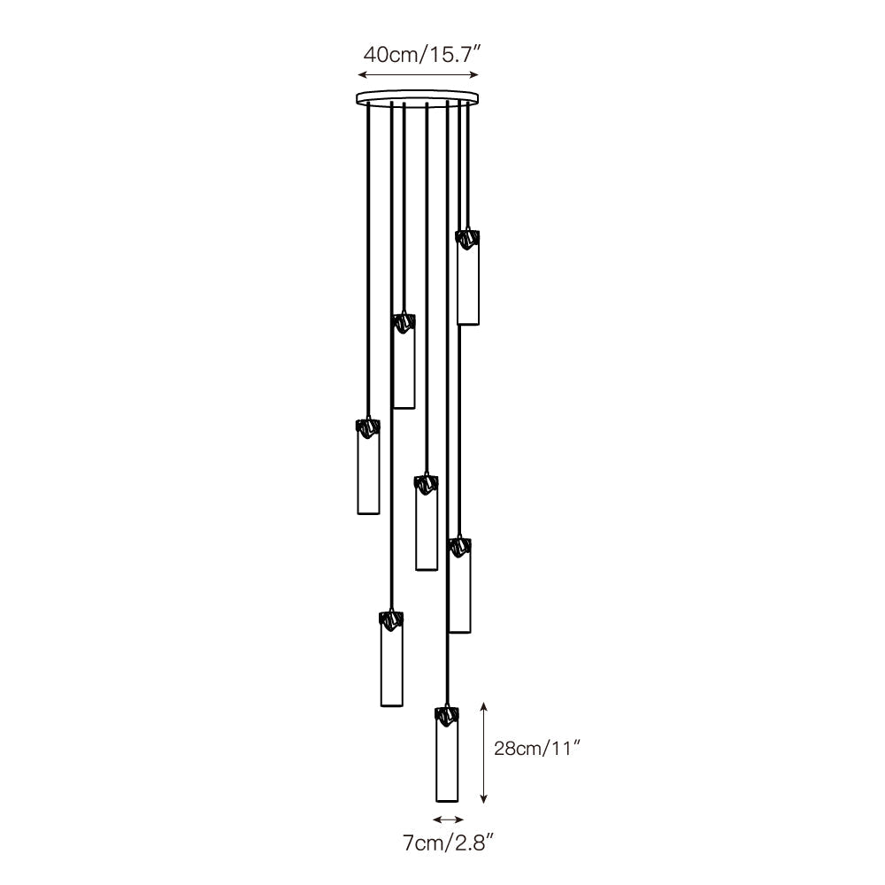 Dansani Lyra Alabaster Chandelier