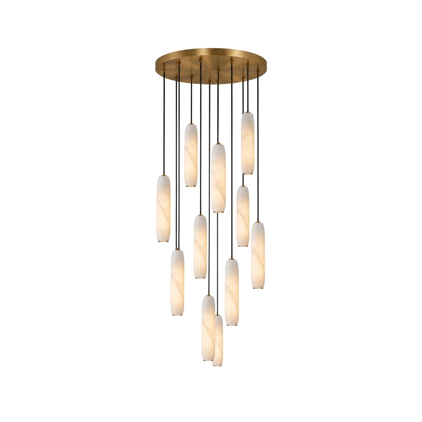 Flute Alabaster Chandelier