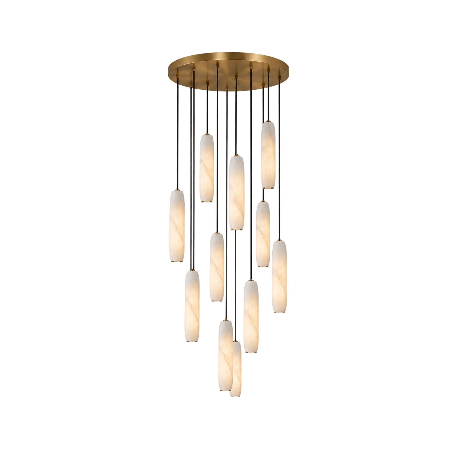 Flute Alabaster Chandelier