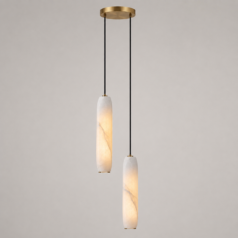 Flute Alabaster Chandelier