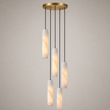Flute Alabaster Chandelier