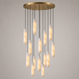 Flute Alabaster Chandelier