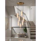 Flute Alabaster Chandelier