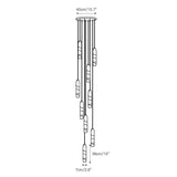 Flute Alabaster Chandelier