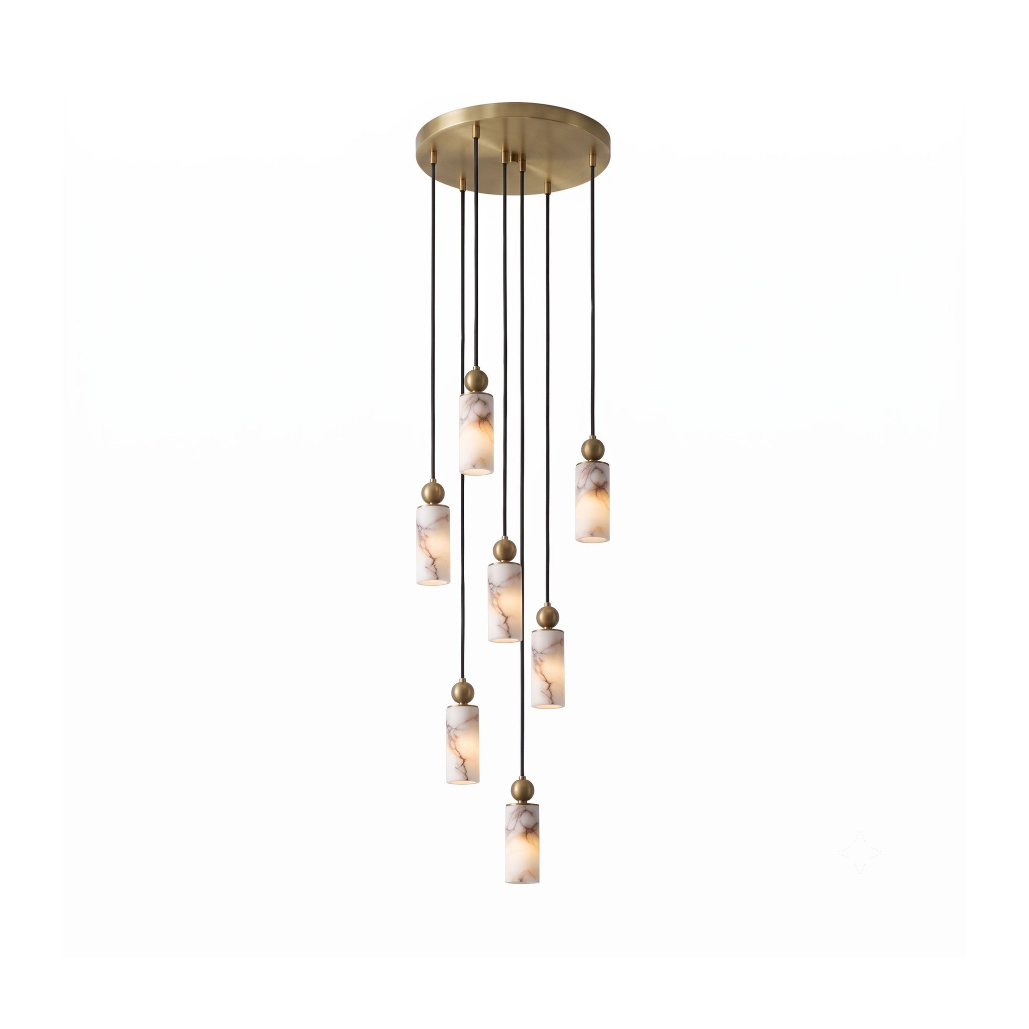 Harlin Alabaster Cluster Chandelier