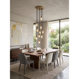 Harlin Alabaster Cluster Chandelier