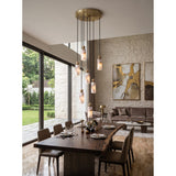 Harlin Alabaster Cluster Chandelier