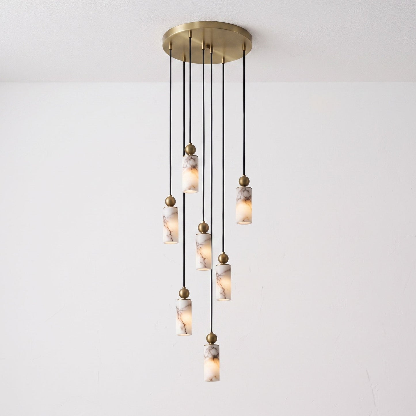 Harlin Alabaster Cluster Chandelier