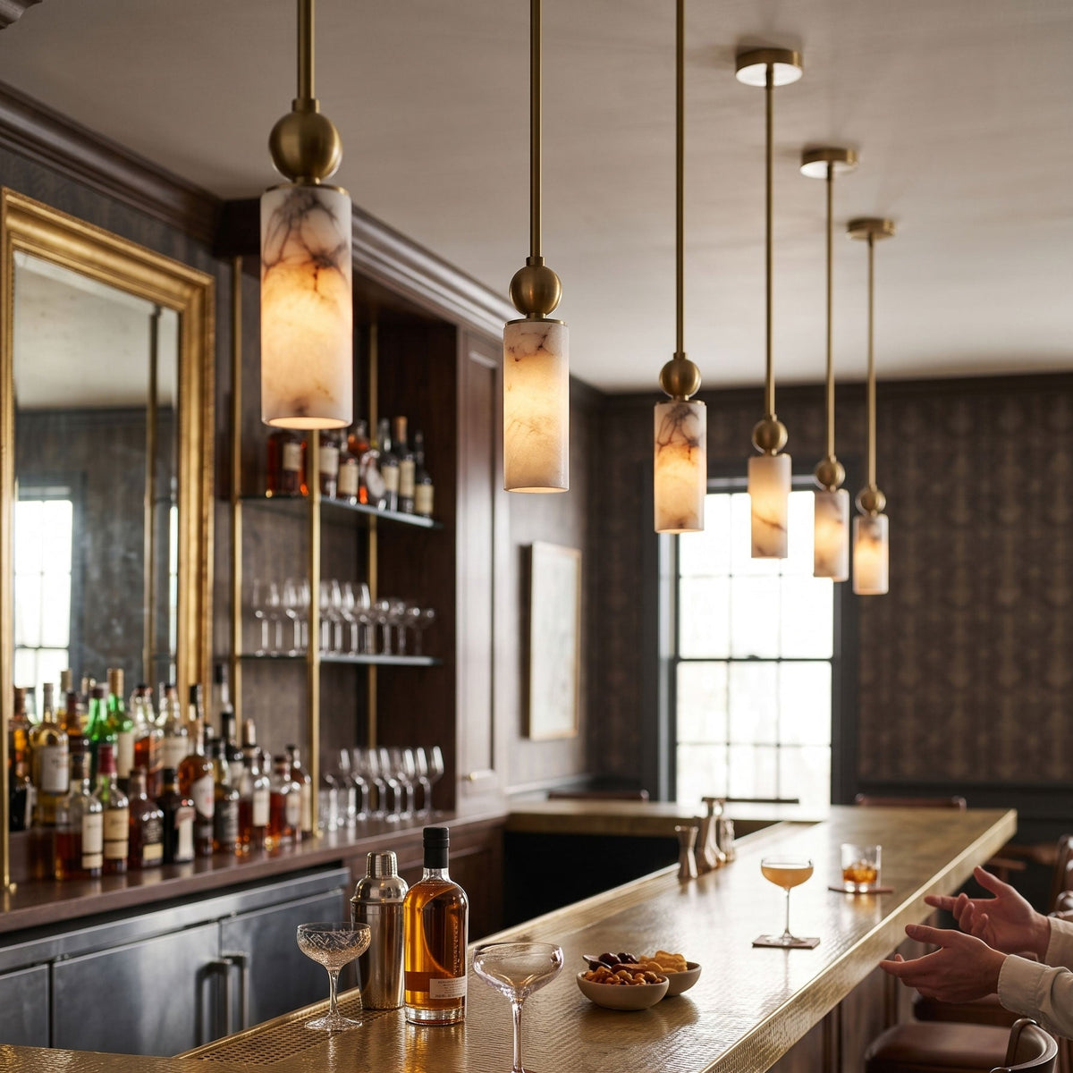 Harlin Alabaster Pendant Lamp