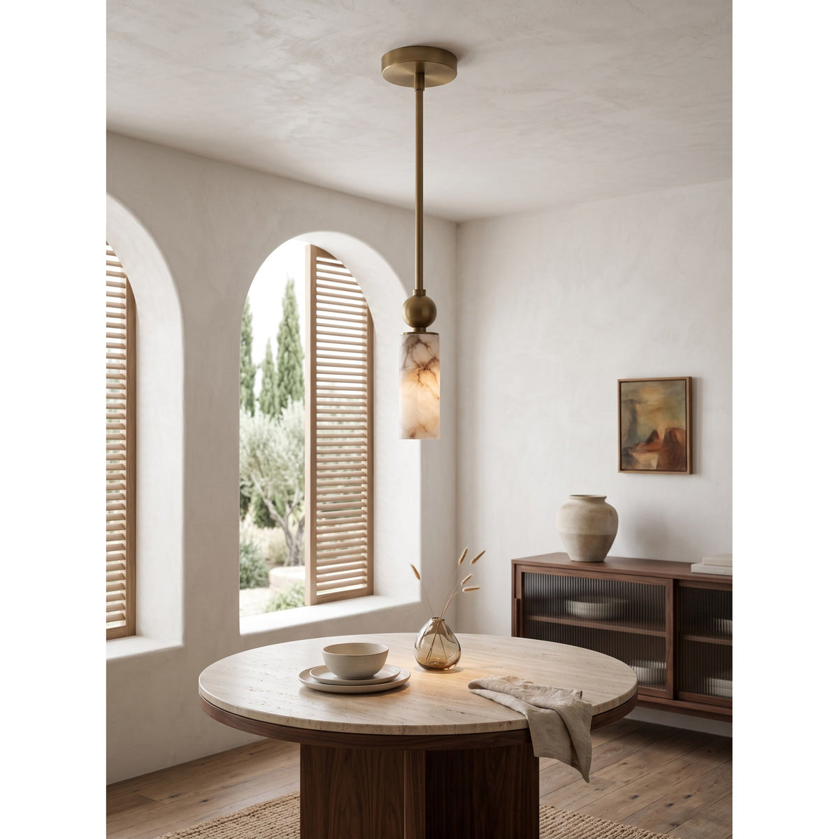 Harlin Alabaster Pendant Lamp