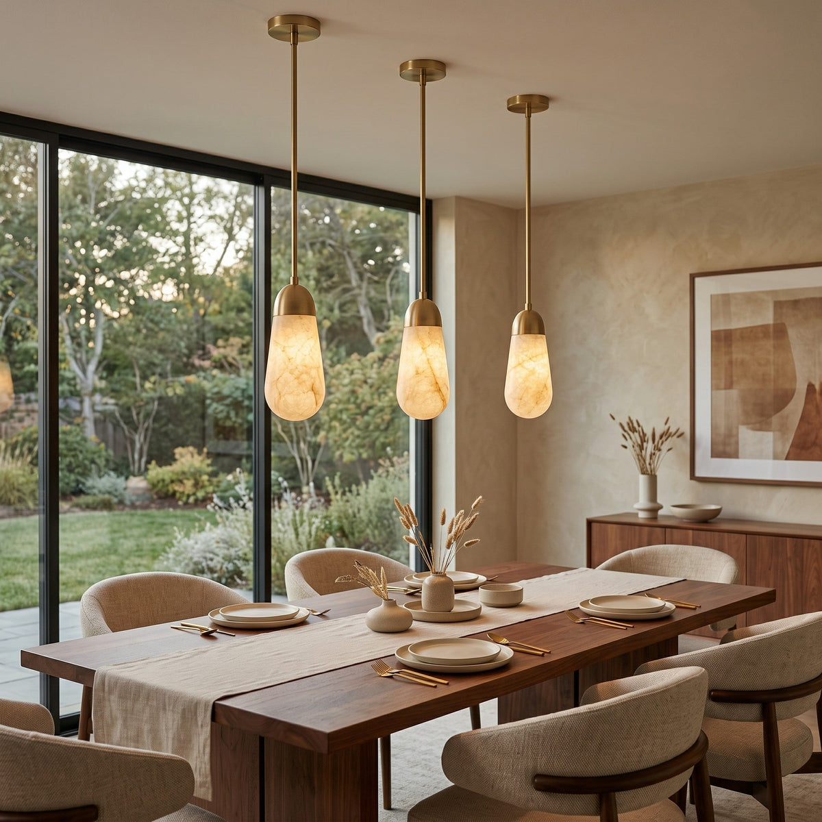 Lariat Alabaster Pendant Lamp
