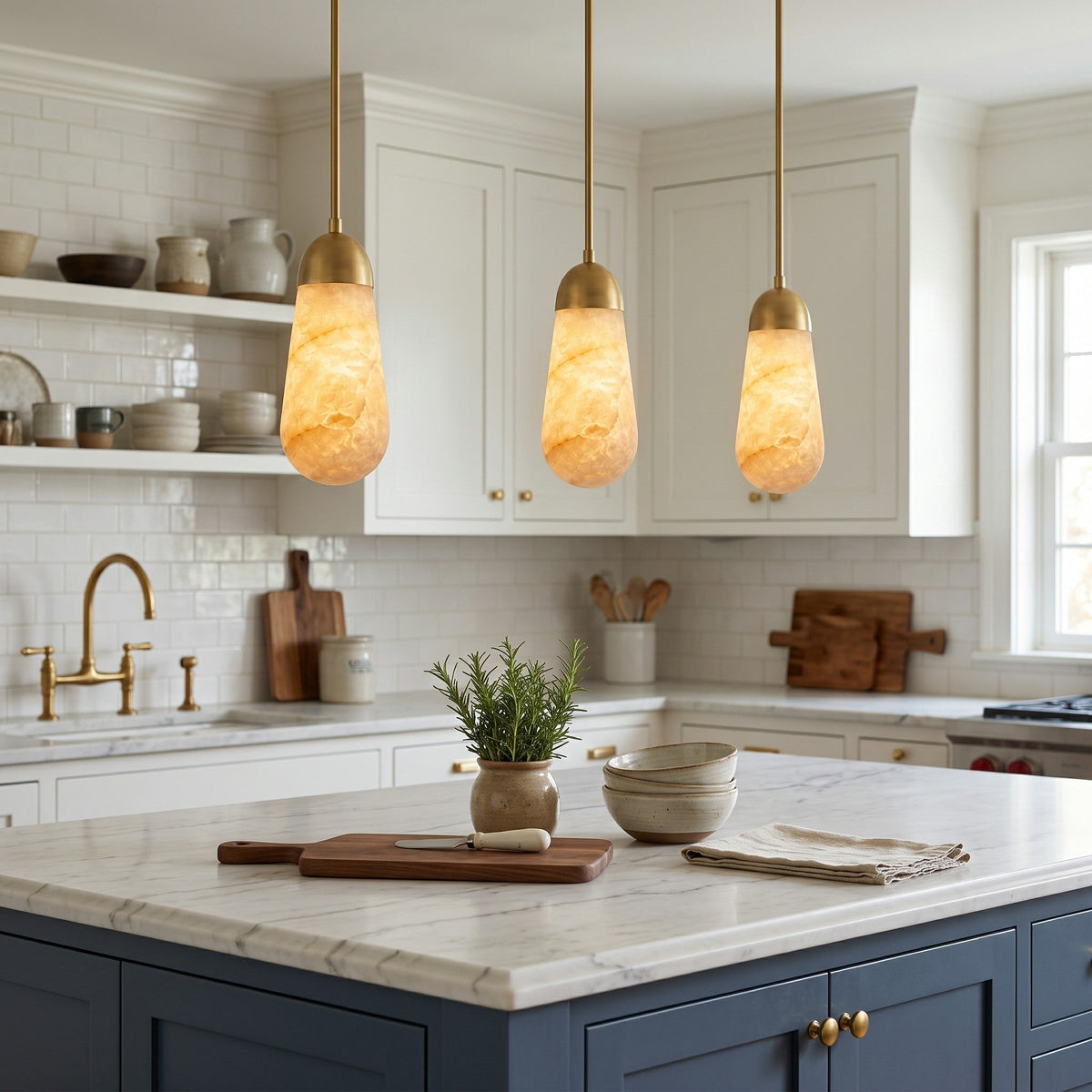 Lariat Alabaster Pendant Lamp