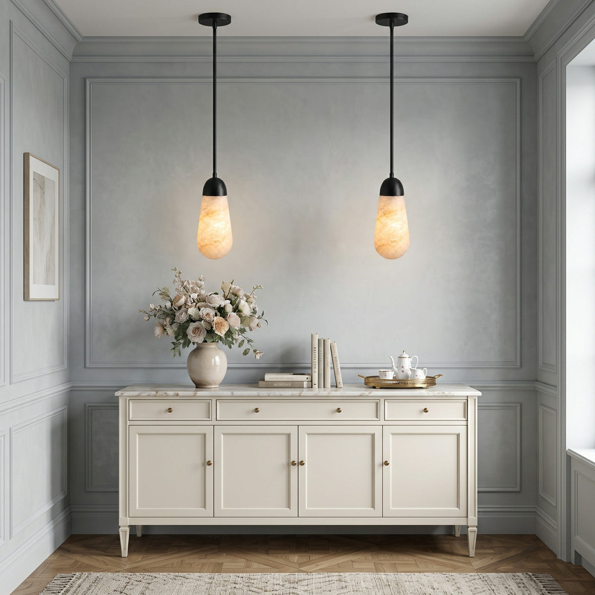Lariat Alabaster Pendant Lamp