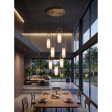 Melange Alabaster Cluster Chandelier