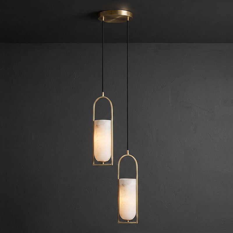 Melange Alabaster Cluster Chandelier