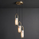 Melange Alabaster Cluster Chandelier