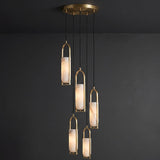 Melange Alabaster Cluster Chandelier