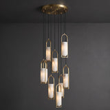 Melange Alabaster Cluster Chandelier