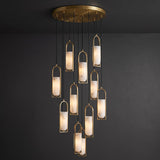 Melange Alabaster Cluster Chandelier