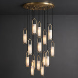 Melange Alabaster Cluster Chandelier