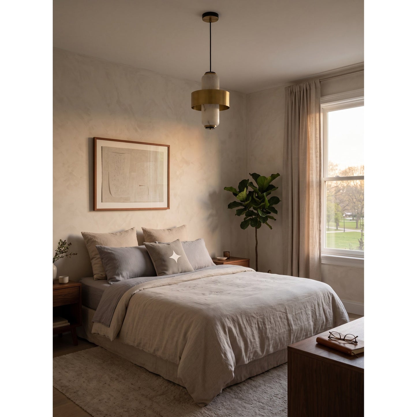 Melrose Alabaster Pendant Lamp