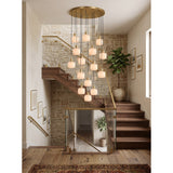 Natural Square Alabaster Chandelier