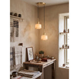 Natural Square Alabaster Chandelier