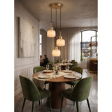 Natural Square Alabaster Chandelier