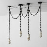 Orba Chain Alabaster Chandelier