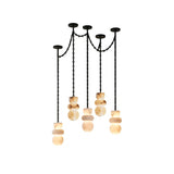 Orba Chain Alabaster Chandelier
