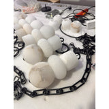 Orba Chain Alabaster Chandelier