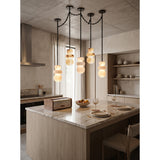Orba Chain Alabaster Chandelier