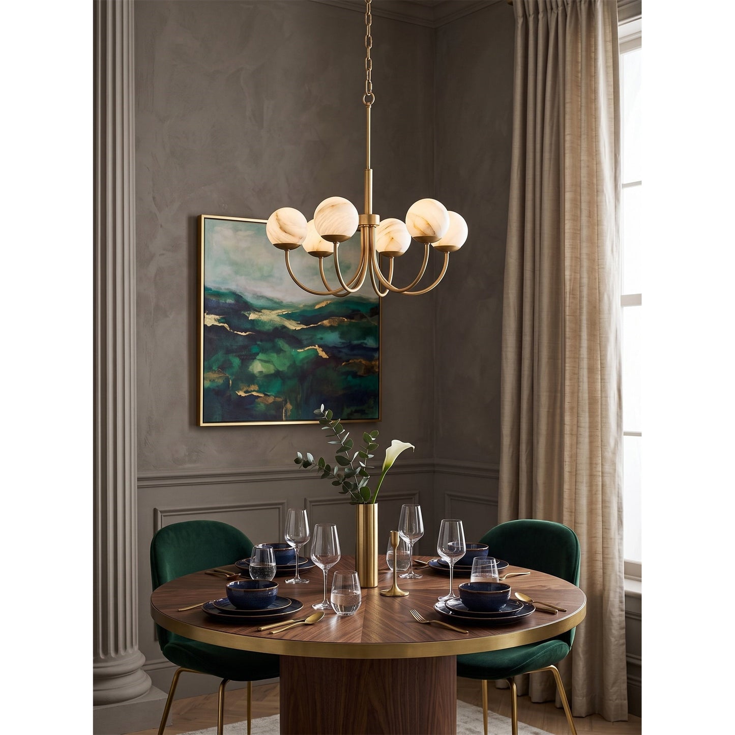 Orillia Alabaster Chandelier