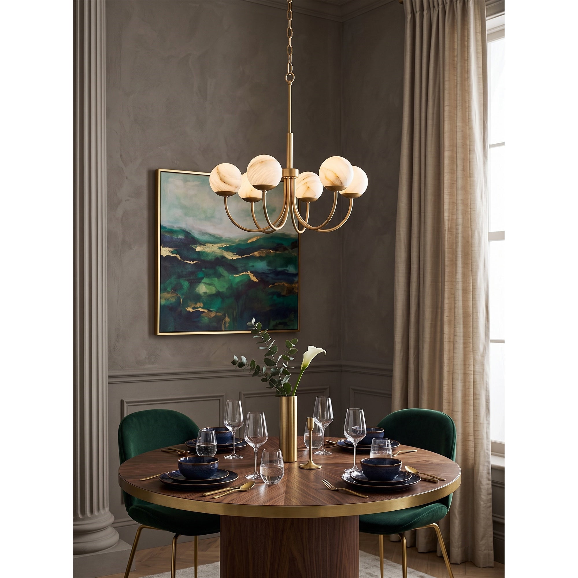 Orillia Alabaster Chandelier