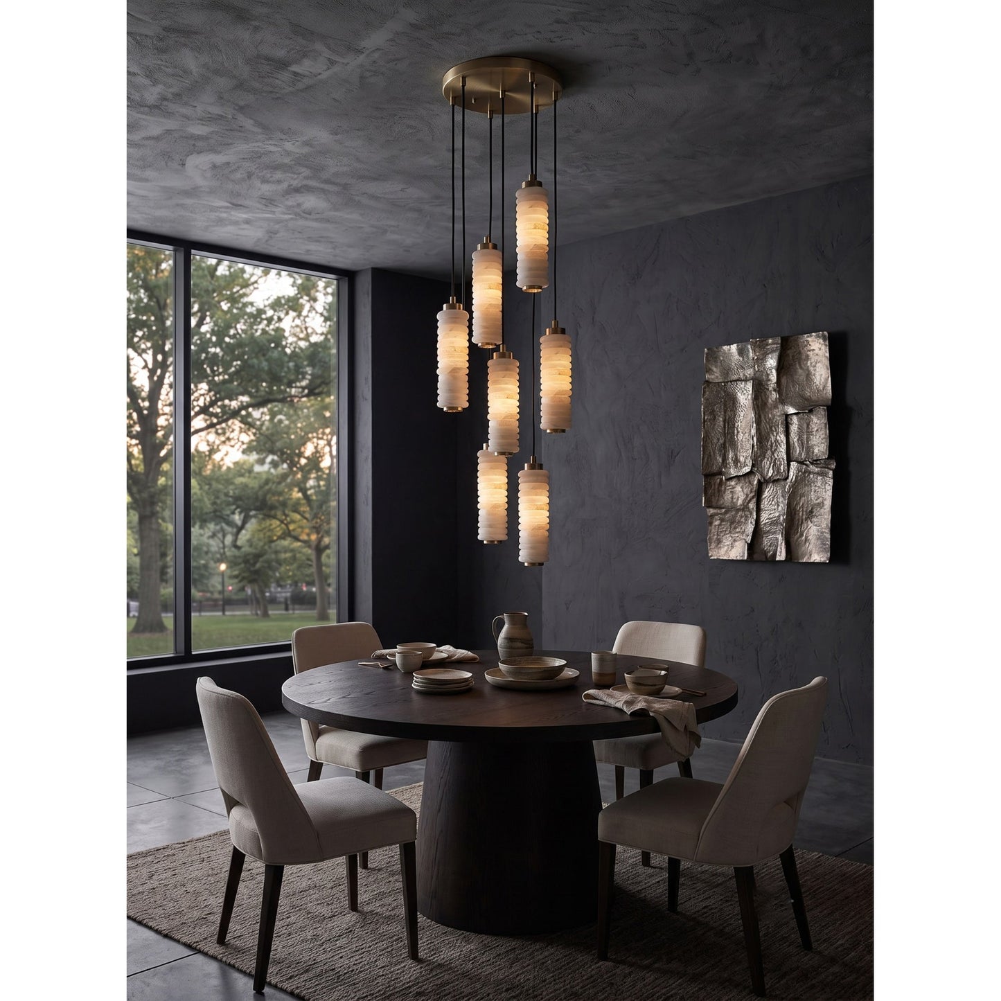 Payson Alabaster Cluster Chandelier