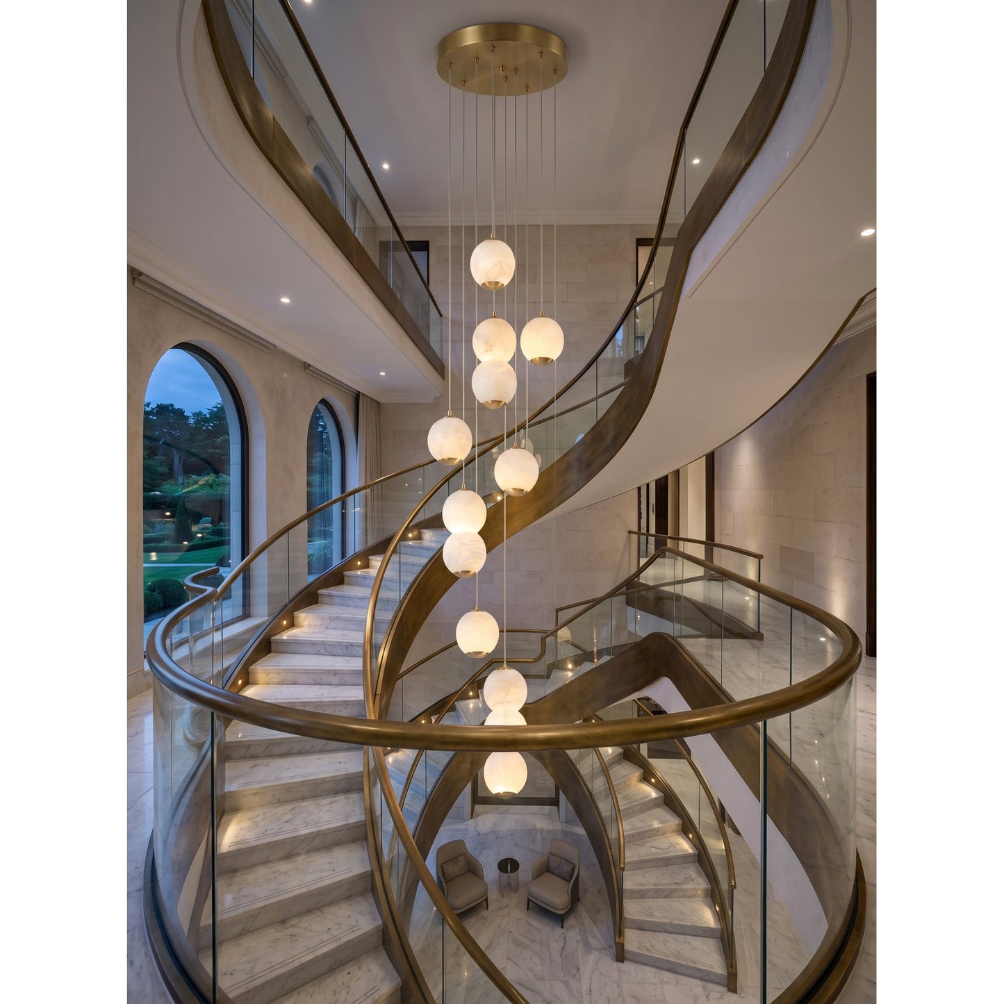 Pearl Alabaster Chandelier