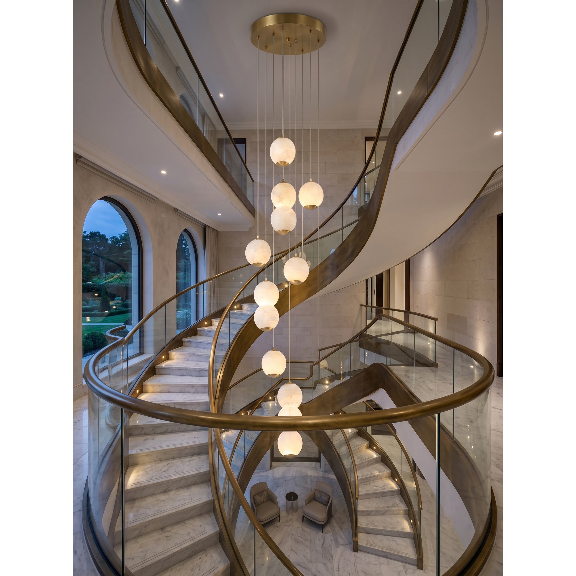 Pearl Alabaster Chandelier