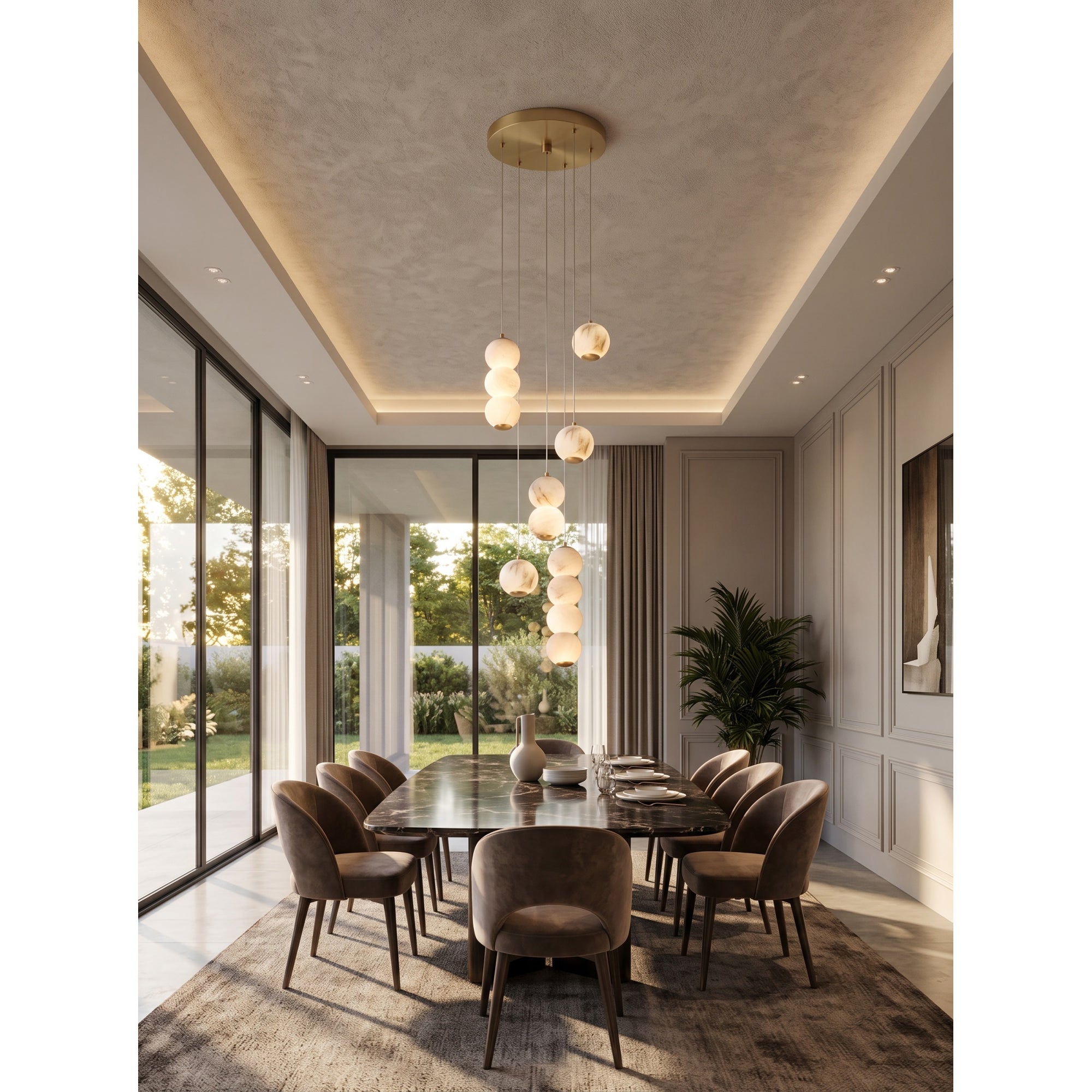 Pearl Alabaster Chandelier
