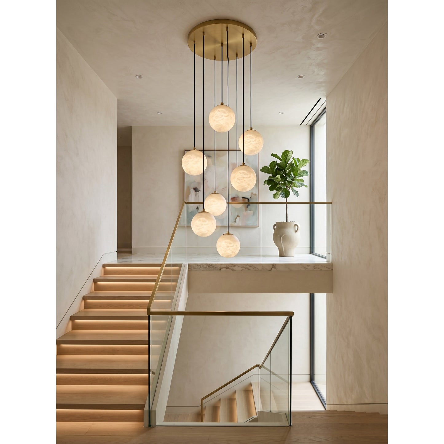 Savina Alabaster Chandelier