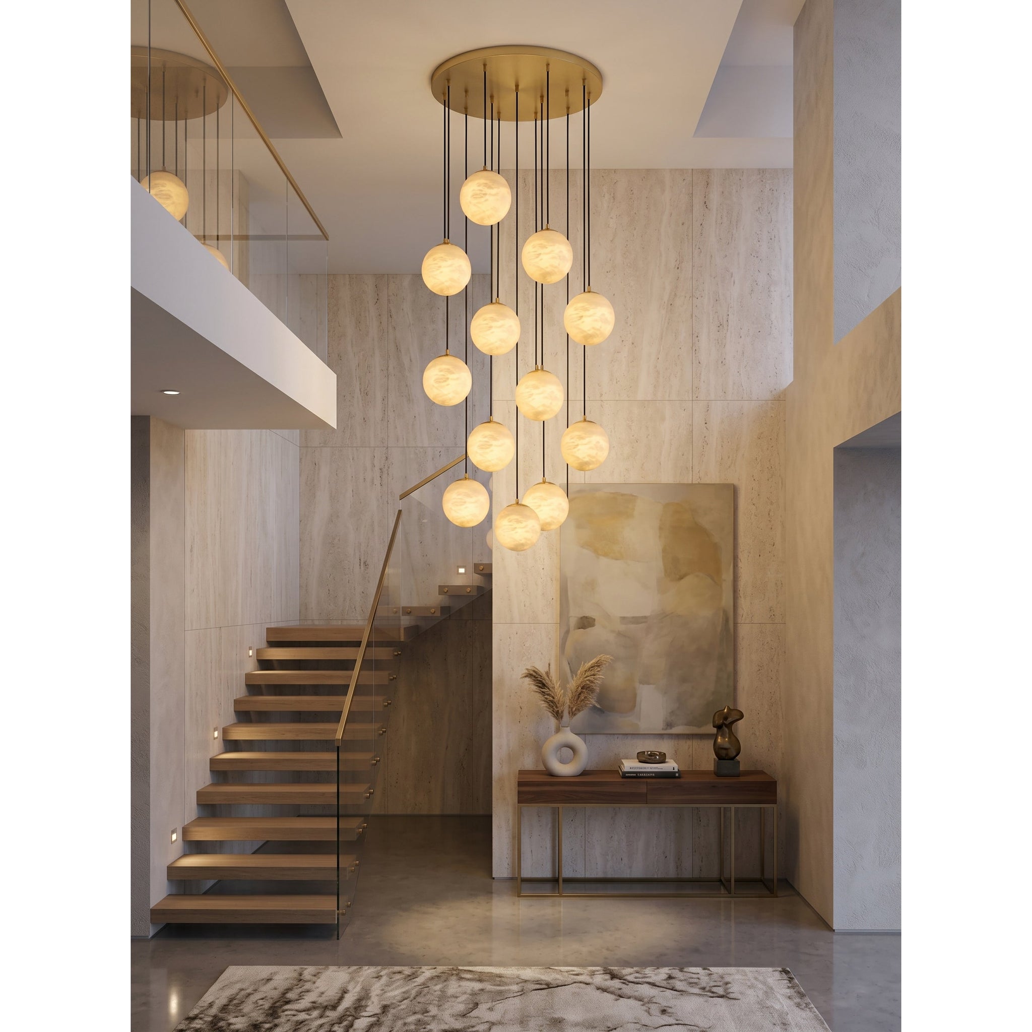 Savina Alabaster Chandelier